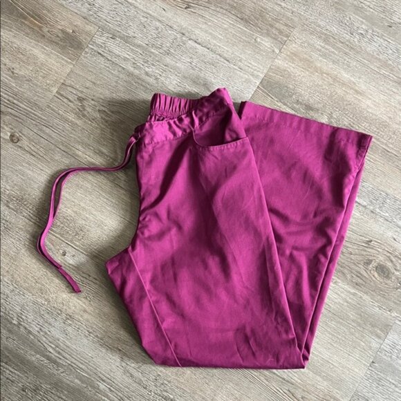 Grey's Anatomy Pants - Grey's Anatomy Maroon Professional Wear S